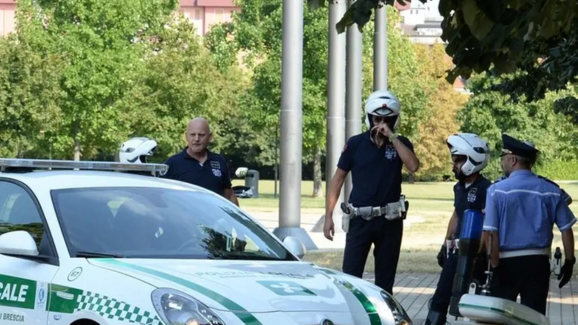 Polizia Locale nei parchi della città - Foto © www.giornaledibrescia.it