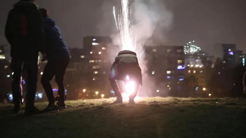 Il momento dei fuochi d'artificio - Foto © www.giornaledibrescia.it