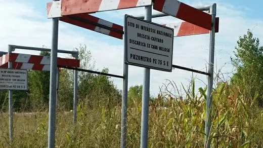 Peziometro nel sito Caffaro - Foto © www.giornaledibrescia.it