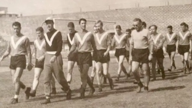 Renato Gei durante un allenamento con il Brescia - Foto © Archivio Paolo Gei