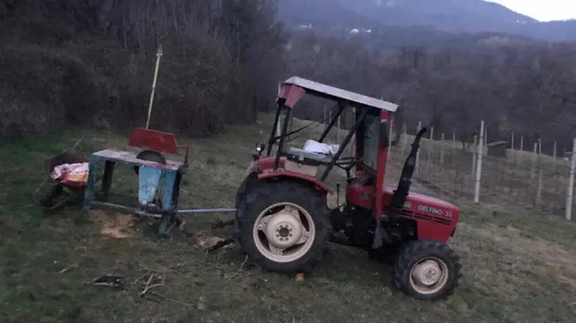 Il trattore da cui il 69enne è stato ucciso - Foto © www.giornaledibrescia.it