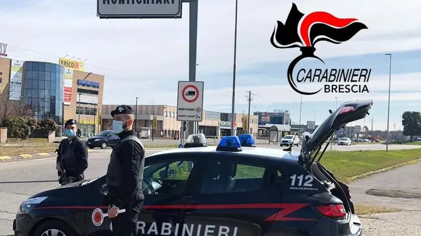 I carabinieri di Montichiari. Foto © www.giornaledibrescia.it