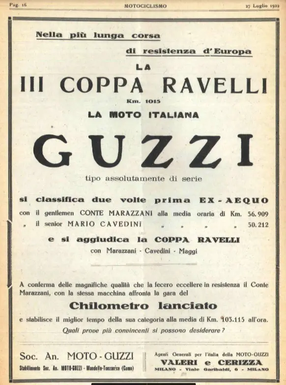 Moto Guzzi, cimeli di una storia lunga un secolo