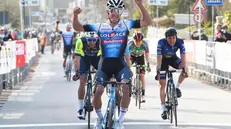 L'arrivo vincente di Davide Persico che fa sua la San Geo 2021 - Foto Rodella