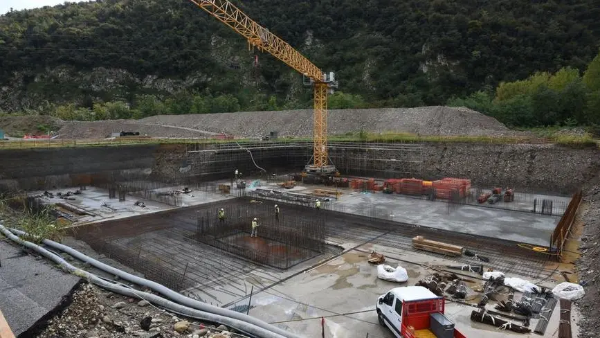 Concesio: il cantiere Asvt per il depuratore della Valtrompia, pronto a fine anno - © www.giornaledibrescia.it