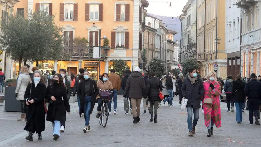 Brescia centro il giorno di san Valentino - Foto Marco Ortogni/Neg © www.giornaledibrescia.it