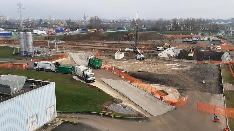 Termoutilizzatore, i lavori per i nuovi edifici in ipogeo (sotterranei) sono partiti il 2 novembre, affidati alla ditta Pavoni - © www.giornaledibrescia.it