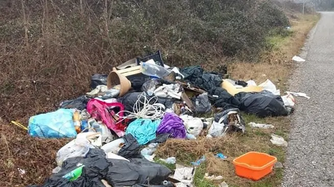 Rifiuti abbandonati lungo le strade - Foto © www.giornaledibrescia.it