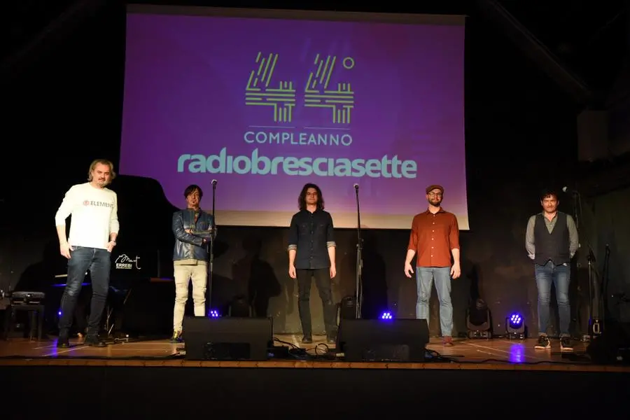 Sul palco una no stop di musica per il compleanno di Radio Bresciasette