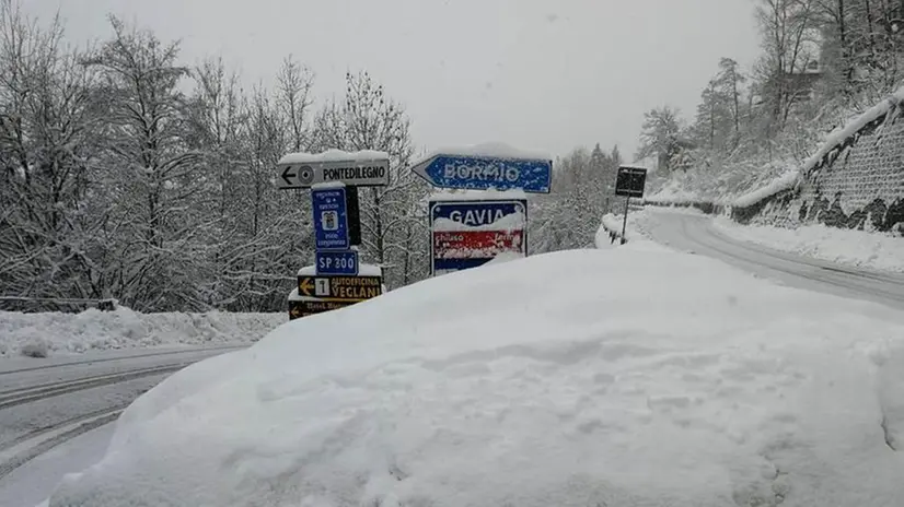 Passo del Tonale chiuso per neve
