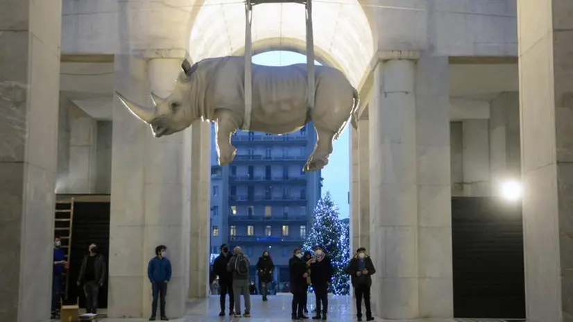 La scultura di Stefano Bombardieri nel Quadriportico