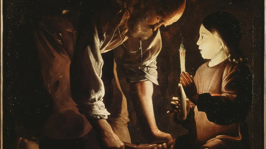 San Giuseppe falegname raffigurato da George De La Tour