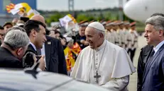 Papa Francesco in Macedonia il 07/05/19 - Foto Ansa  © www.giornaledibrescia.it