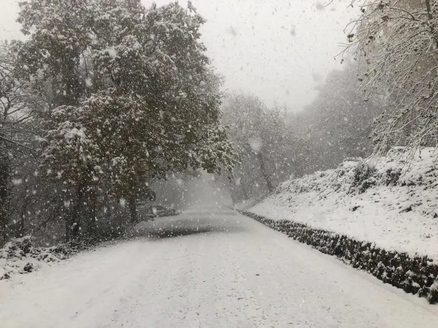 Nevica sul Bresciano