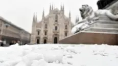 Milano sotto la neve - Foto Ansa © www.giornaledibrescia.it