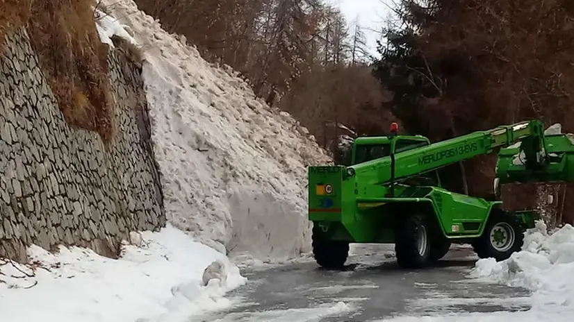 La situazione della strada tra Campolaro e Nodano