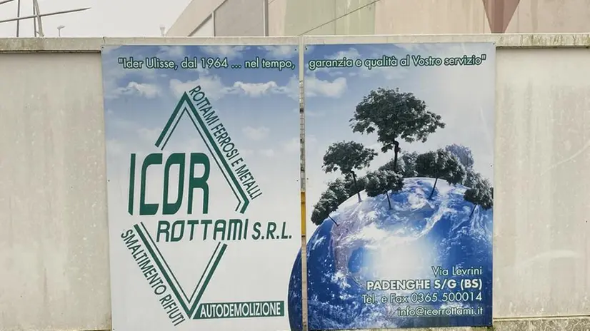 L'esterno dell'azienda Icor Rottami, a Padenghe - Foto © www.giornaledibrescia.it