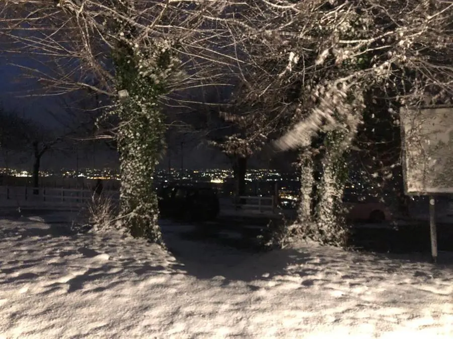 Neve in Maddalena nel giorno di Natale