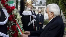 Il Presidente Mattarella in visita al cimitero di Castegnato