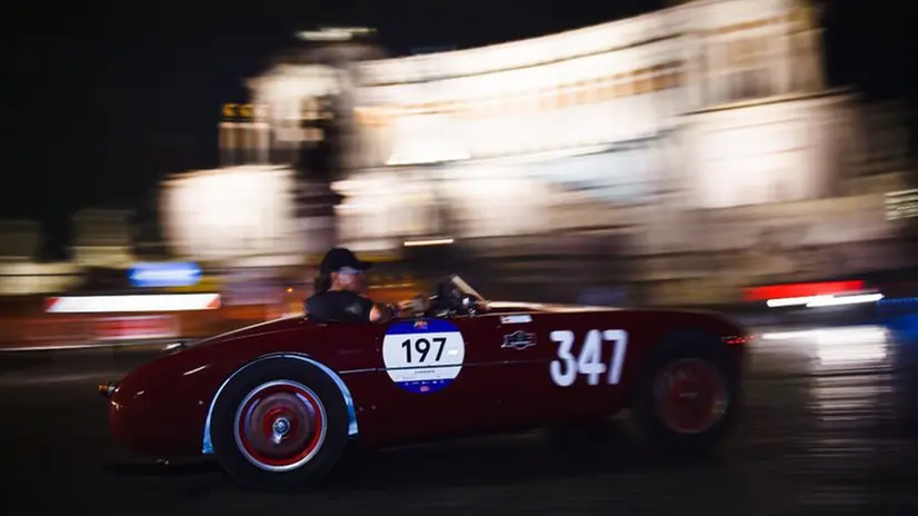 La notte romana della Mille Miglia