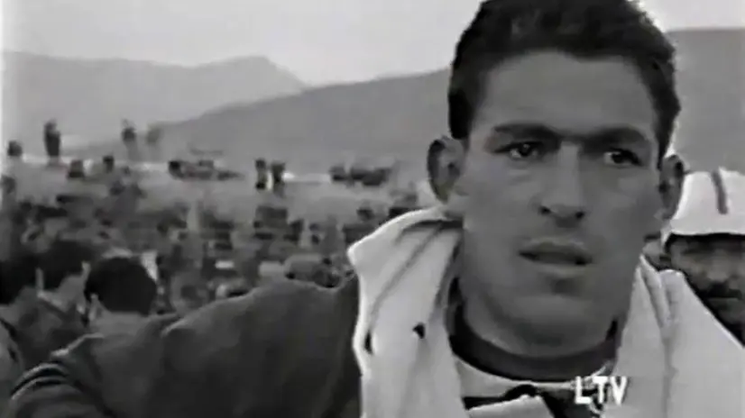 Aldo Moser in un video del 1959 relativo alla vittoria bresciana al Trofeo Baracchi - © www.giornaledibrescia.it