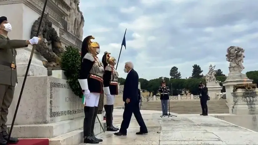 4 Novembre, il Presidente della Repubblica all'Altare della Patria