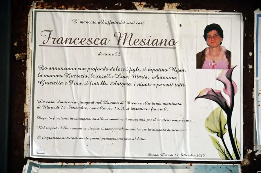 Addio a Francesca Mesiano