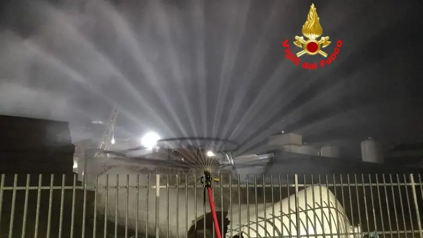 La cisterna crollata