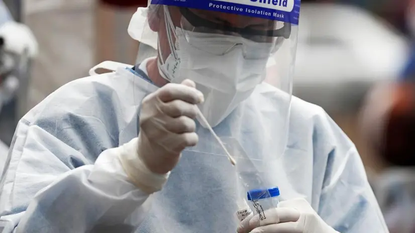 Un tampone per la rilevazione del coronavirus - Foto Ansa/Epa © www.giornaledibrescia.it