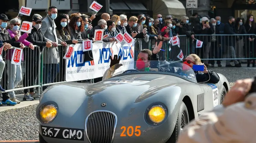 Mille Miglia: l'arrivo a Lodi