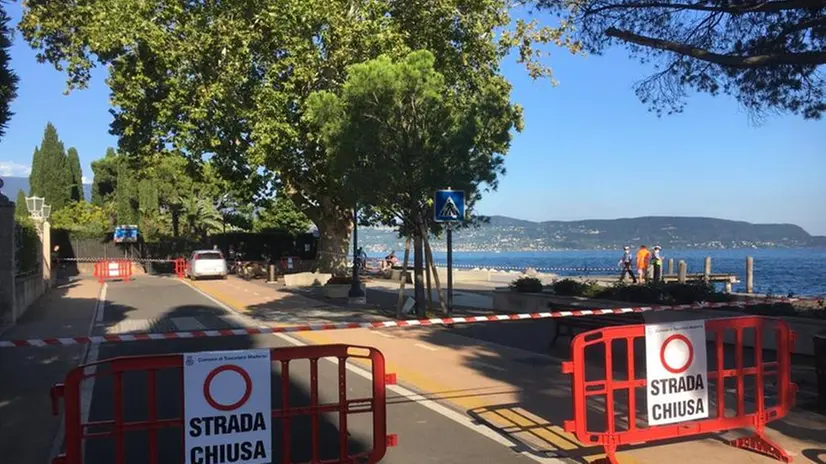 Passeggiata lungolago chiusa a Maderno per il ritrovamento di un ordigno