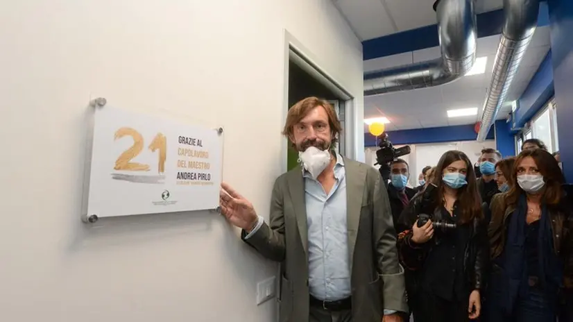 Andrea Pirlo all'inaugurazione del Centro Nemo di Gussago