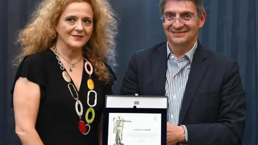 Luciana Landolfi alla presentazione del suo libro