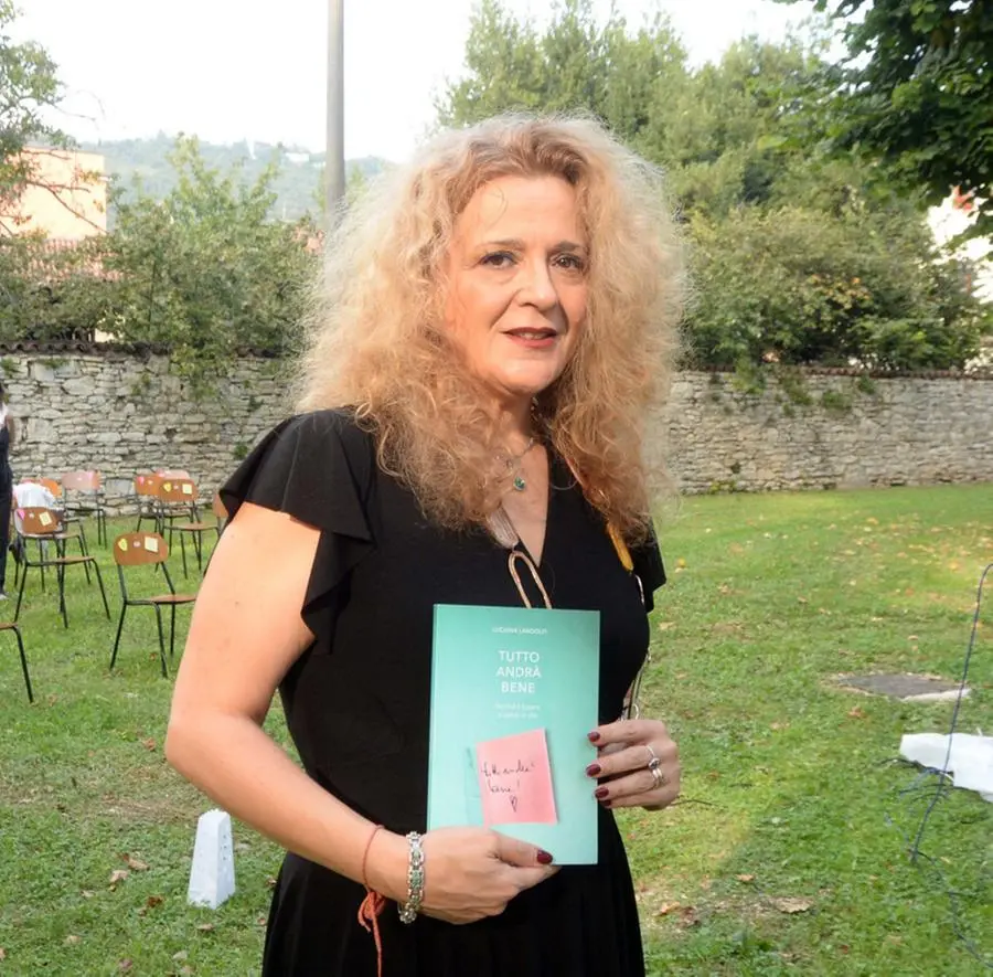 Luciana Landolfi alla presentazione del suo libro