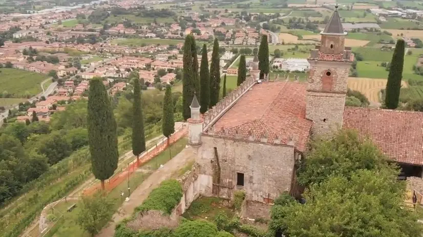 La Santissima vista dal drone - Frame dal video Gothic Air / YouTube - © www.giornaledibrescia.it
