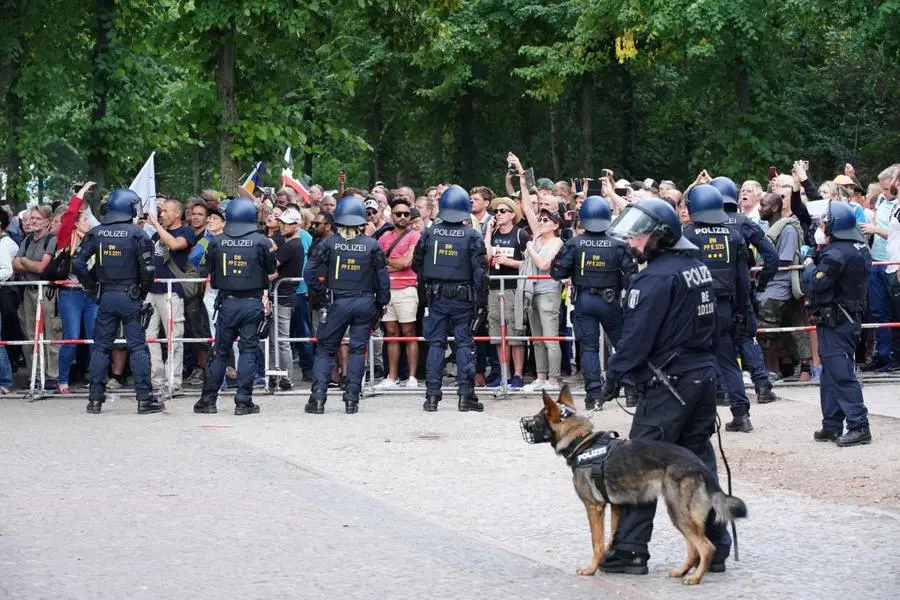 La protesta a Berlino