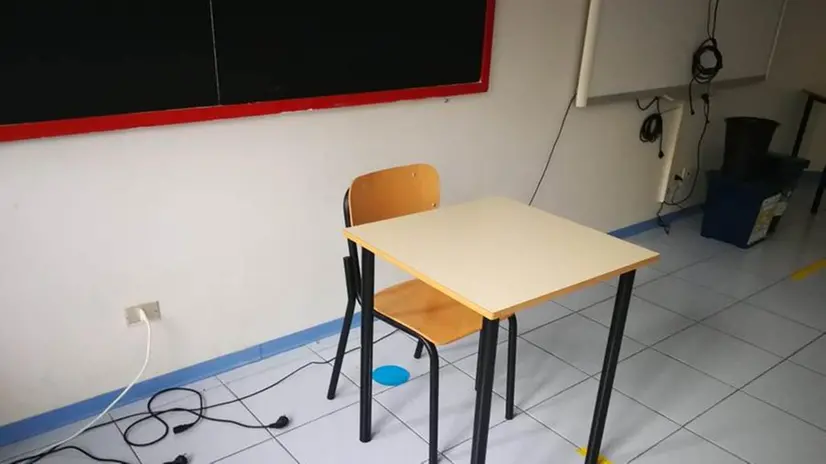 Una classe dell'Itis a norma anti-Covid