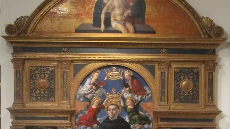 Polittico di San Nicola da Tolentino con i Santi Rocco e Sebastiano - © www.giornaledibrescia.it