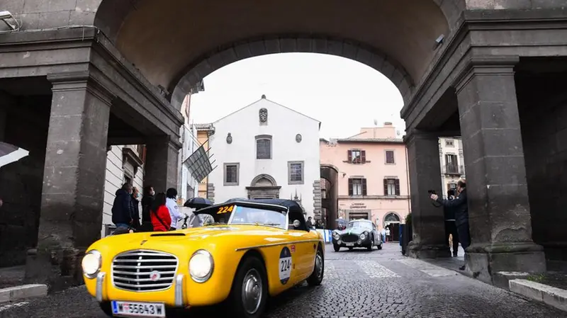 Mille Miglia, il passaggio a Viterbo nella mattinata