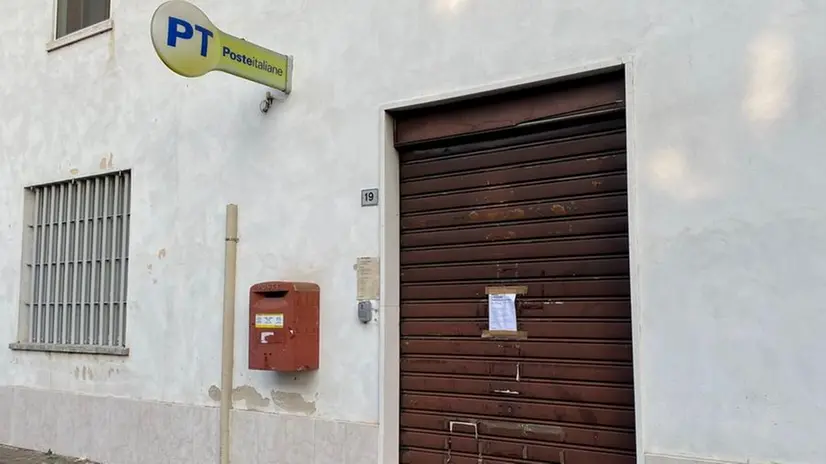 L’ufficio postale di Ponte San Marco dopo la rapina - © www.giornaledibrescia.it