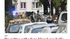 La homepage del quotidiano di Lione Le Progrès riporta la notizia dell'aggresione - Foto tratta da www.leprogres.fr
