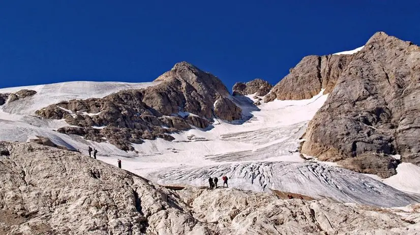 Il ghiacciaio della Marmolada