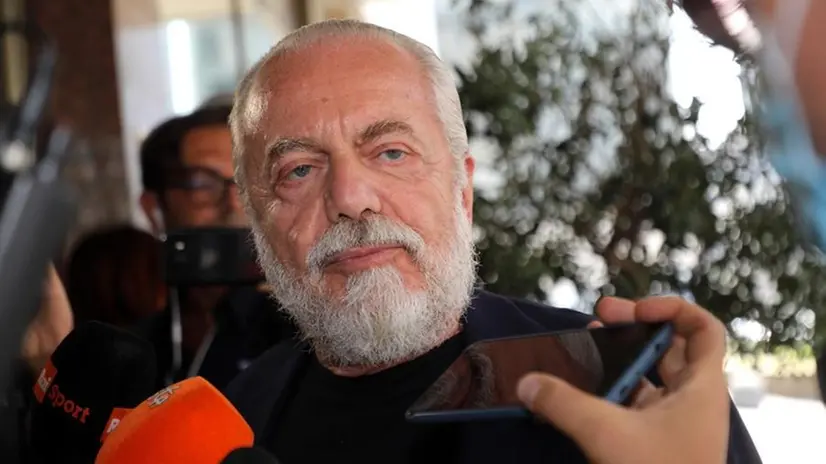 Il presidente del Napoli ha 72 anni - Foto Ansa/Matteo Bazzi