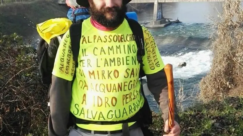Mirko al primo cammino, da Acquanegra (Mantova) a Idro - Foto © www.giornaledibrescia.it
