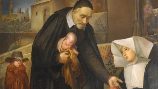 Una raffigurazione di san Vincenzo de' Paoli