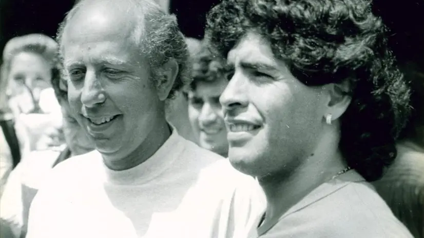 Ottavio Bianchi e Diego Armando Maradona ai tempi del Napoli - © www.giornaledibrescia.it