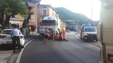 L'intervento dei soccorritori a Nozza di Vestone - Foto © www.giornaledibrescia.it
