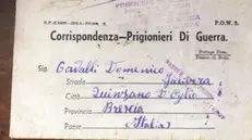 La lettera inviata da Giuseppe e ritrovata nei giorni scorsi - Foto © www.giornaledibrescia.it