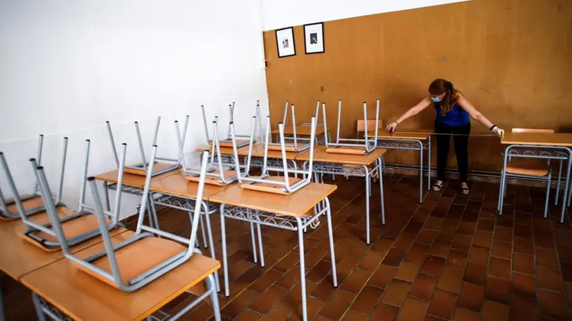 Un'aula vuota - Foto Ansa © www.giornaledibrescia.it