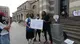 La manifestazione in piazza Vittoria